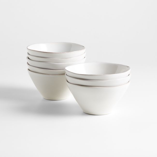 Marin White Cereal Bowls, Set of 8 - Image 0
