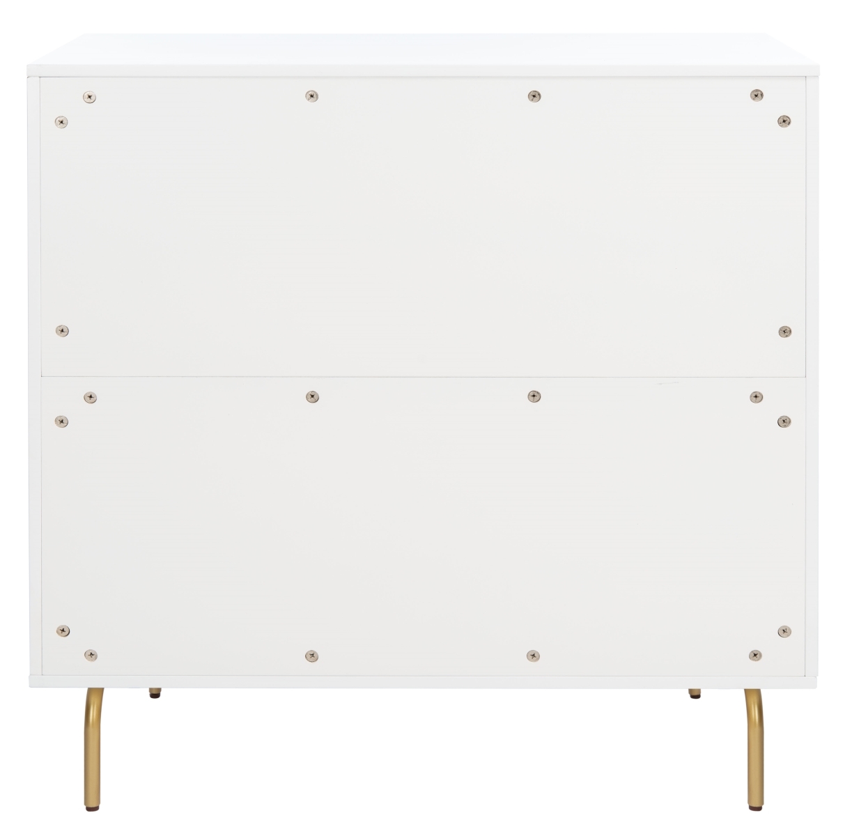 Genevieve 3 Drawer Dresser - White / White Washed - Safavieh - Image 4