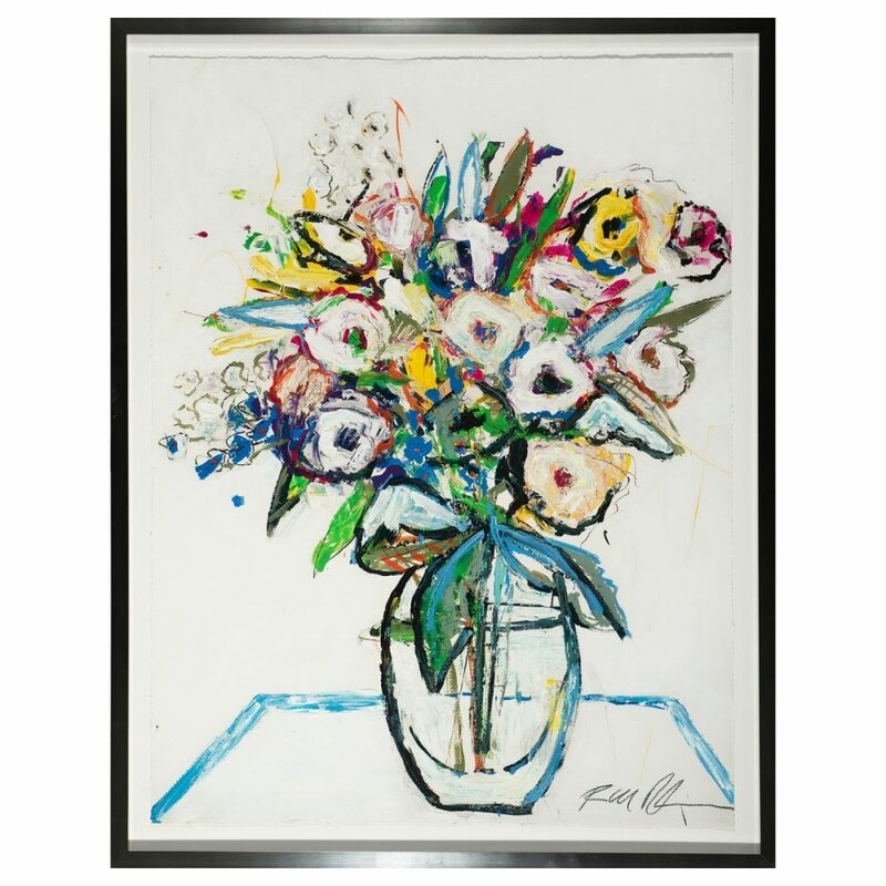 RFA Decor The Glass Vase by Robert Robinson - Picture Frame Painting on Paper - Image 0