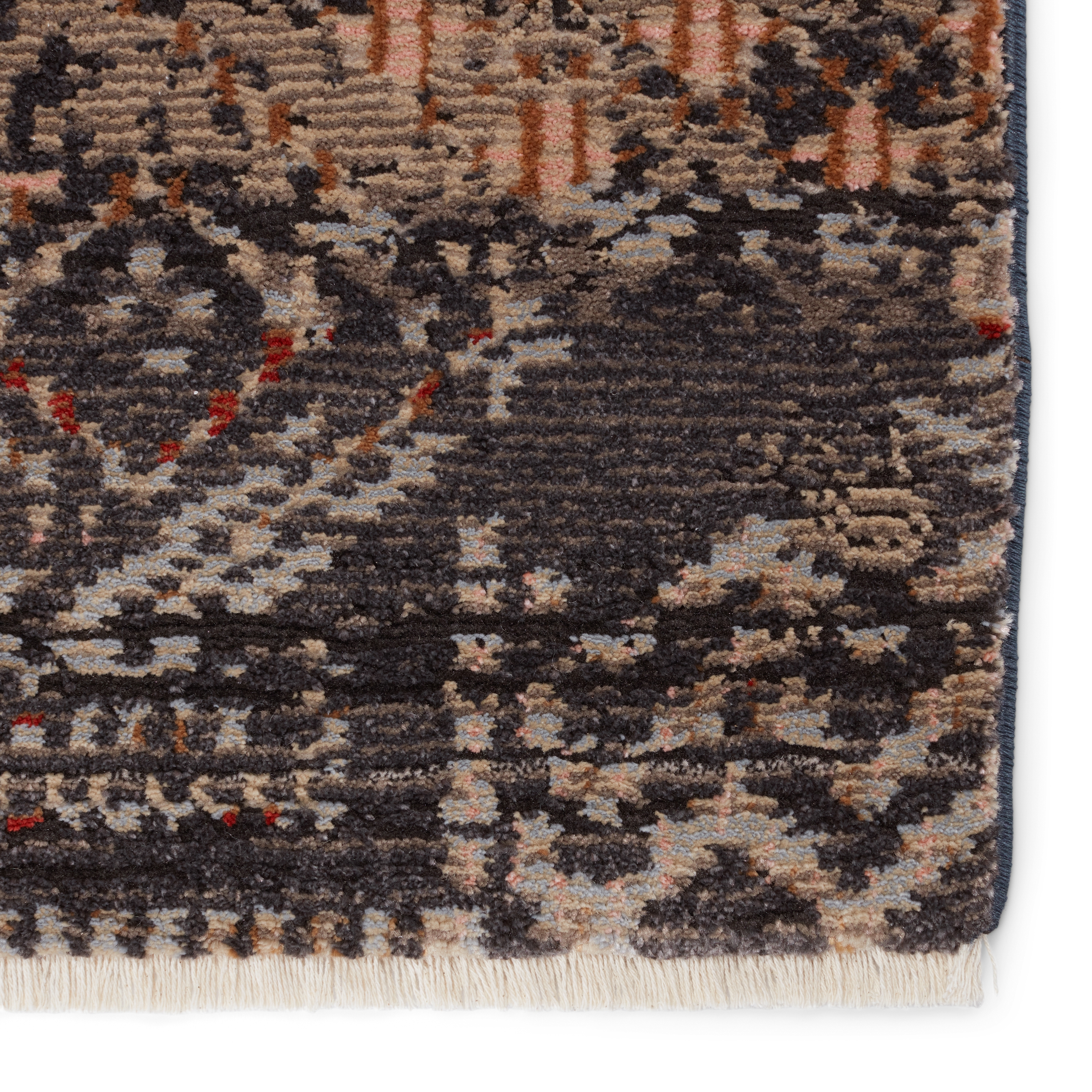 Nikki Chu by Tamari Tribal Black/ Light Pink Runner Rug (2'6"X12') - Image 3