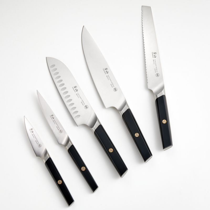 Cangshan Everest Black 6-Piece Tai Knife Block Set - Image 1