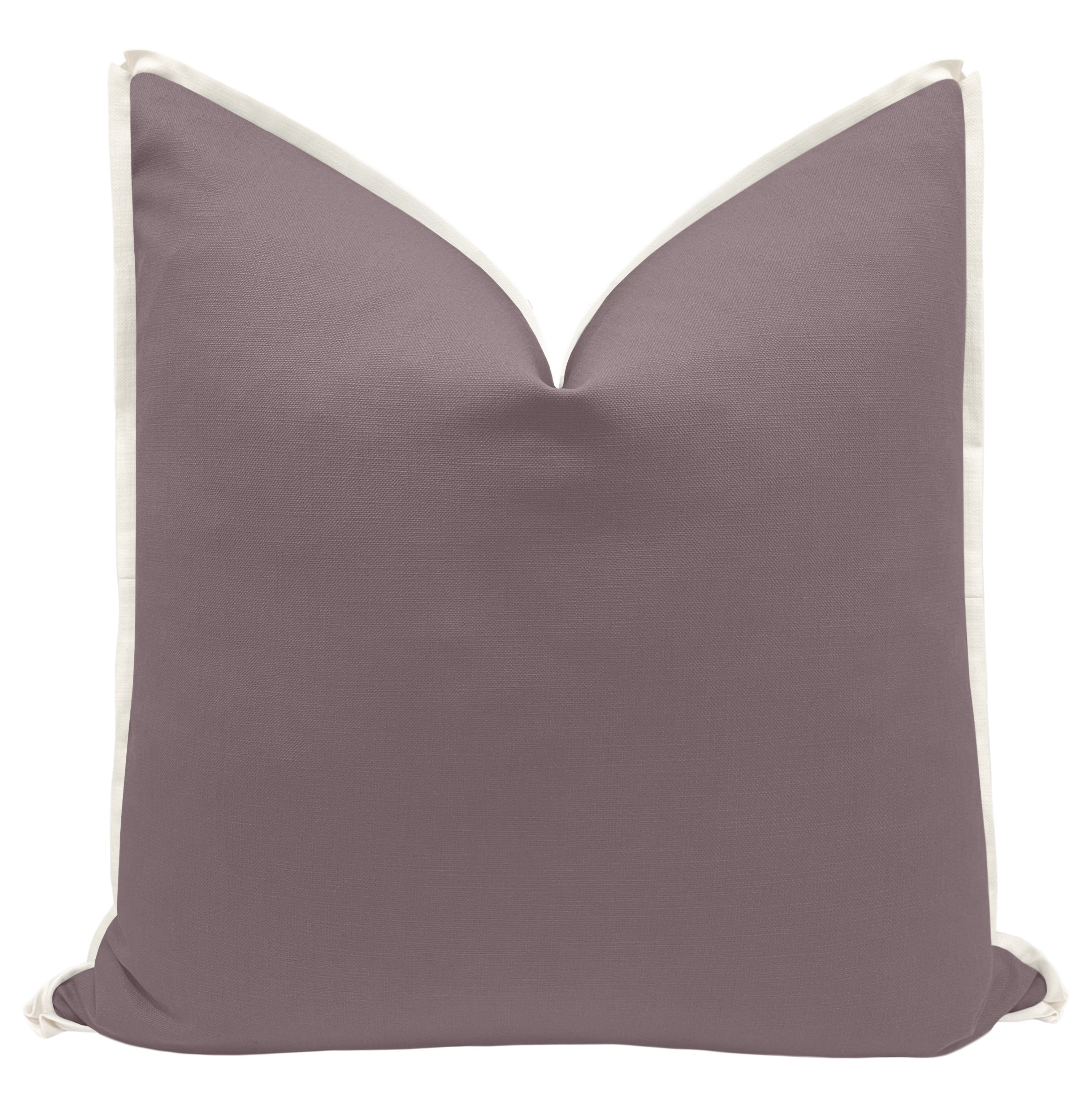 THE MARIPOSA : CLASSIC LINEN // SMOKEY AMETHYST + CLASSIC LINEN // BONE - 22" X 22" - Image 0