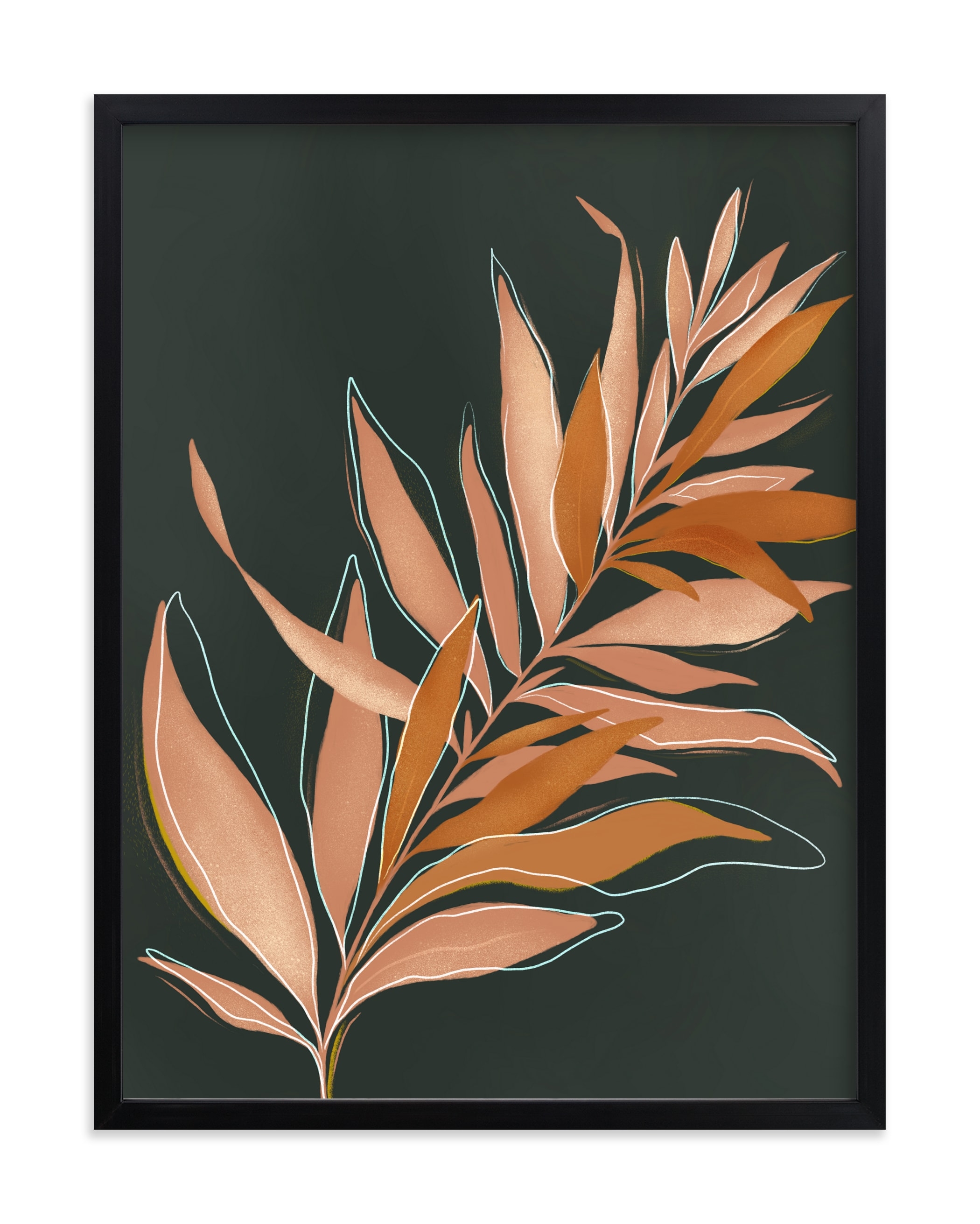 Falling Fern Limited Edition Fine Art Print 1 - Image 0