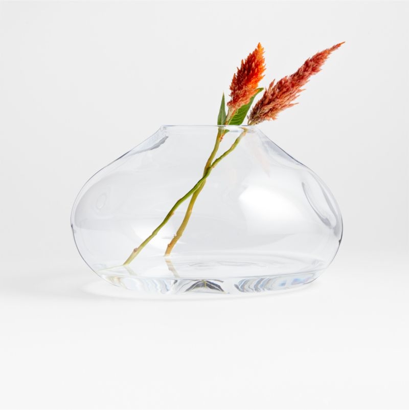 Regen Clear Blown Glass Vase 11" - Image 2