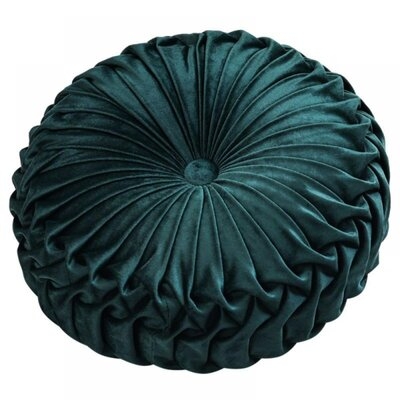Cushion Round Solid Color Pleated Floor Pillow Diameter 38 * 10CM - Image 0