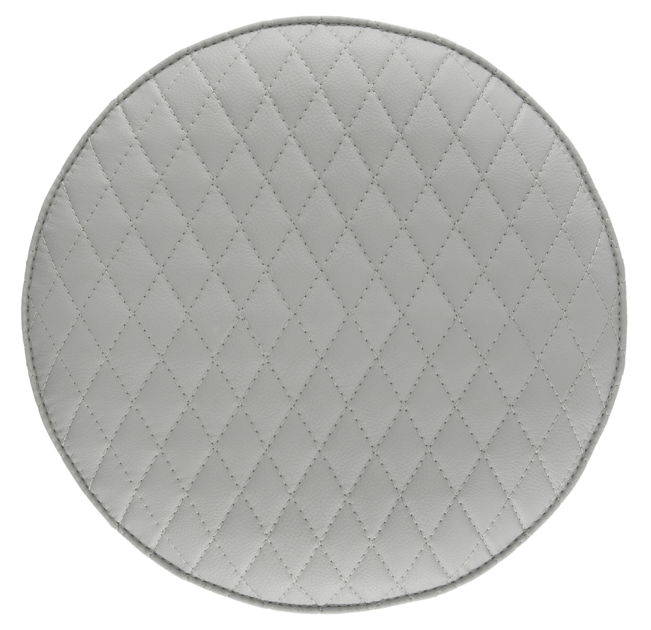 Brinley 30"H Mid Century Modern Stool - Light Grey/Silver - Safavieh - Image 3