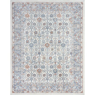 Aryana Traditional Floral Area Rug, Cream - Image 0