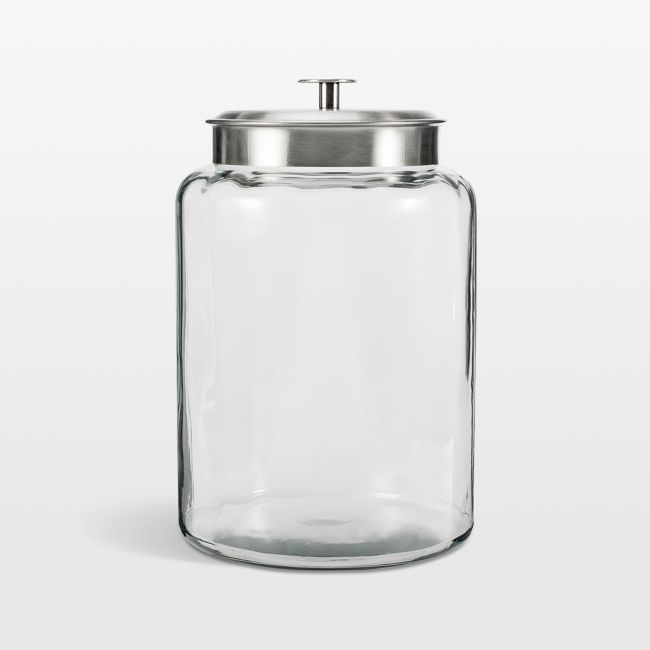 Anchor Hocking 2.5-Gallon Montana Glass Jar with Brushed Aluminum Lid - Image 0
