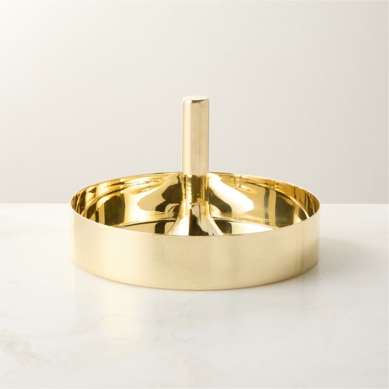 Hierarchy Unlacquered Polished Brass Catchall Dish by Bill Curry - Image 1