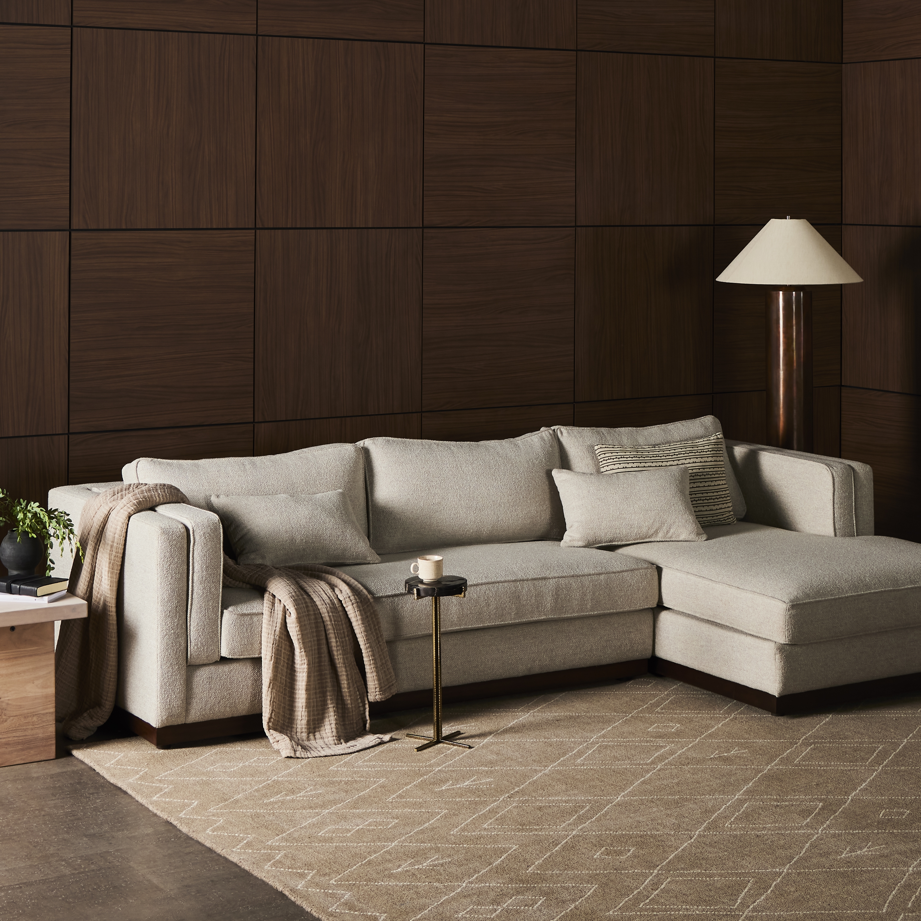 Lawrence 2pc Raf Sectional-Nova Taupe - Image 11