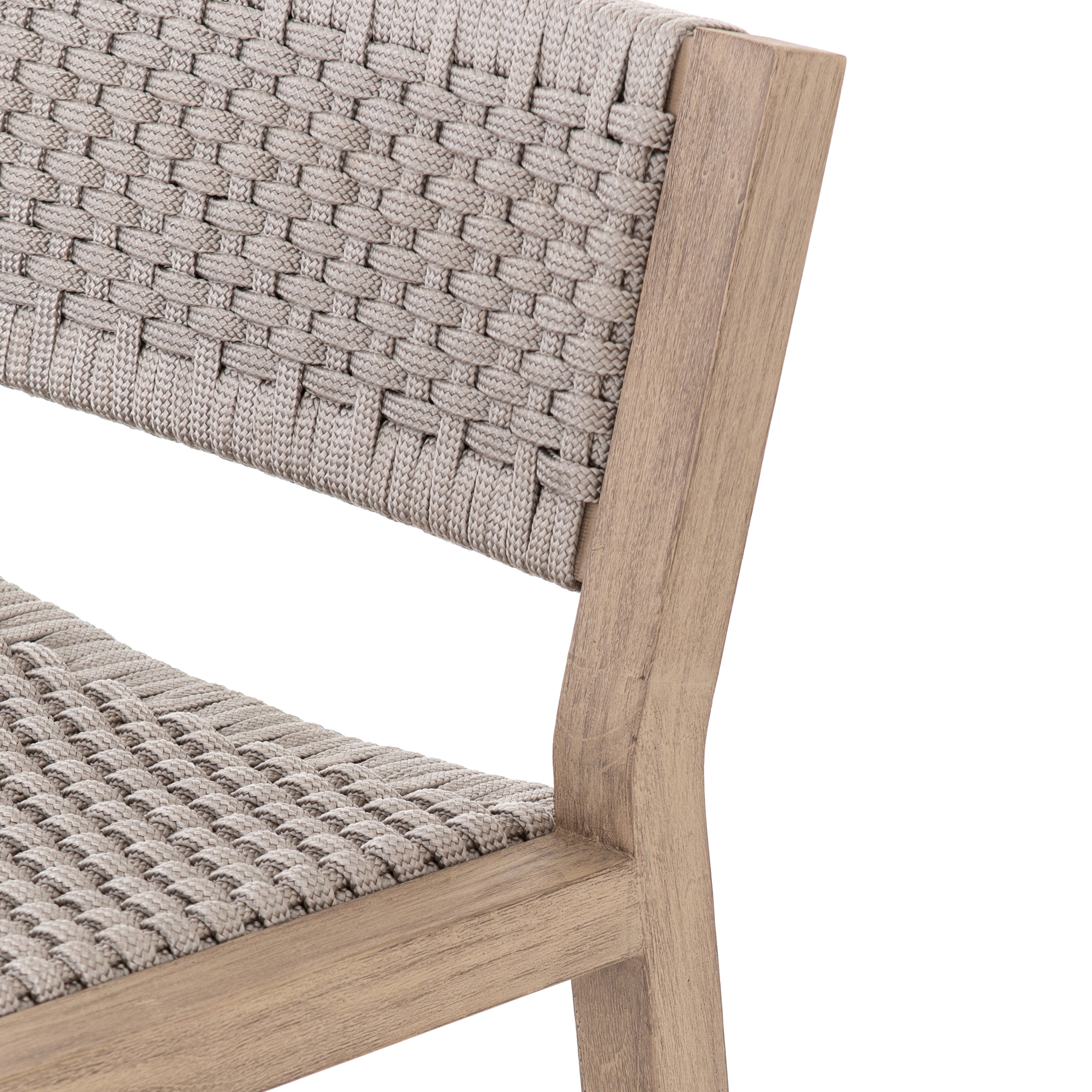 Delano Outdoor Bar + Counter Stool - Thick Grey Rope - Image 8