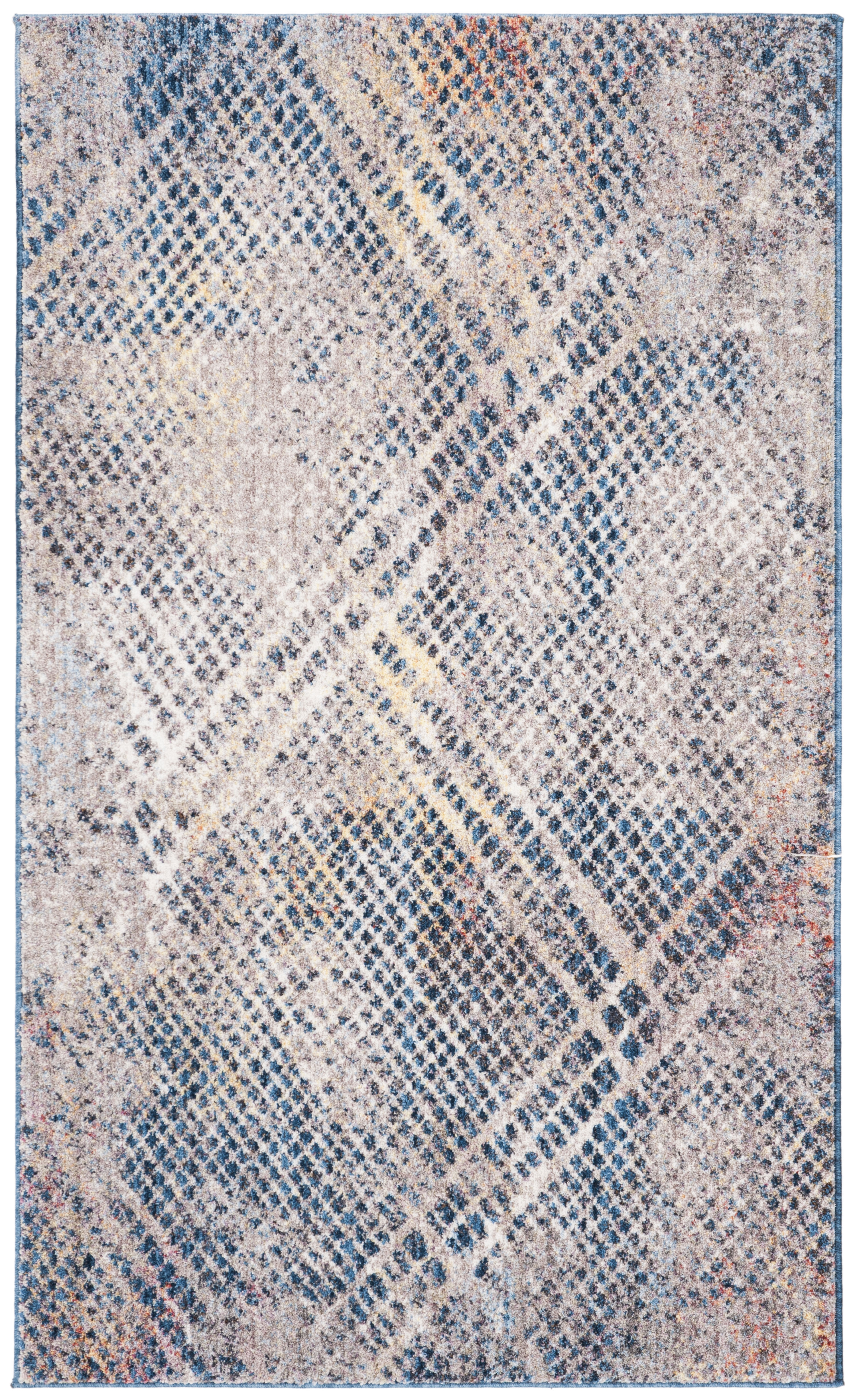 Arlo Home Woven Area Rug, MNY656E, Blue/Multi,  3' X 5' - Image 0