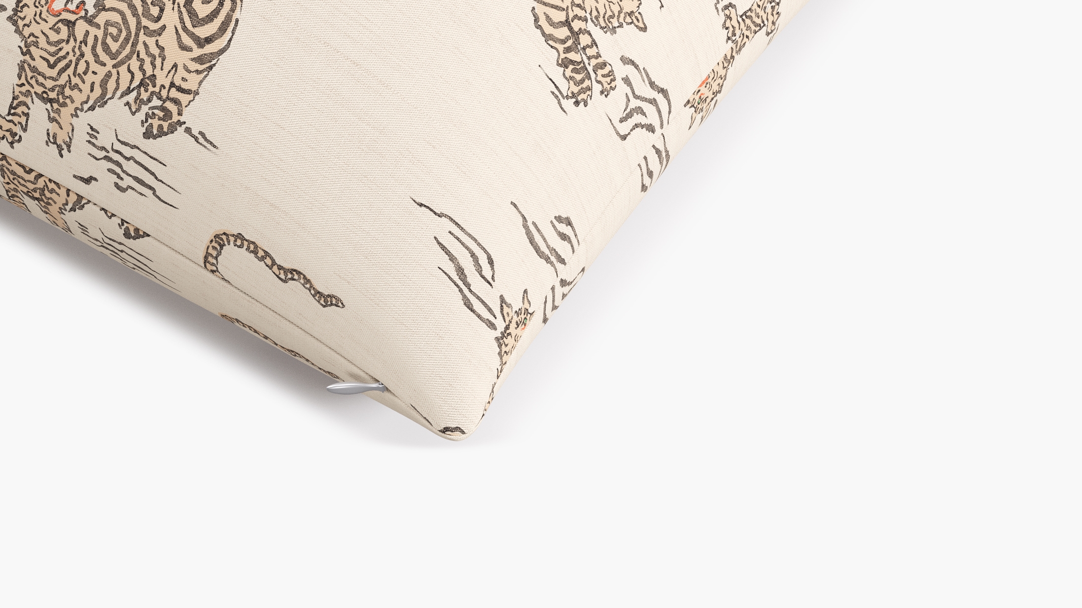 Throw Pillow 22", Canvas Tigresse, 22" x 22" - Image 1