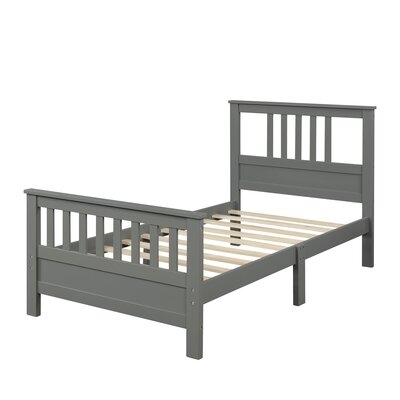 Wood Platform Bed With Headboard And Footboard - Image 0