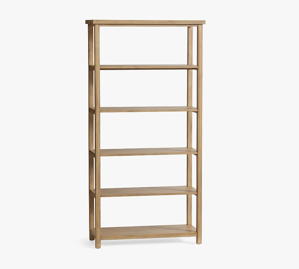 Mateo 36" x 72" Wide Etagere Bookcase, Salvaged Natural - Image 0