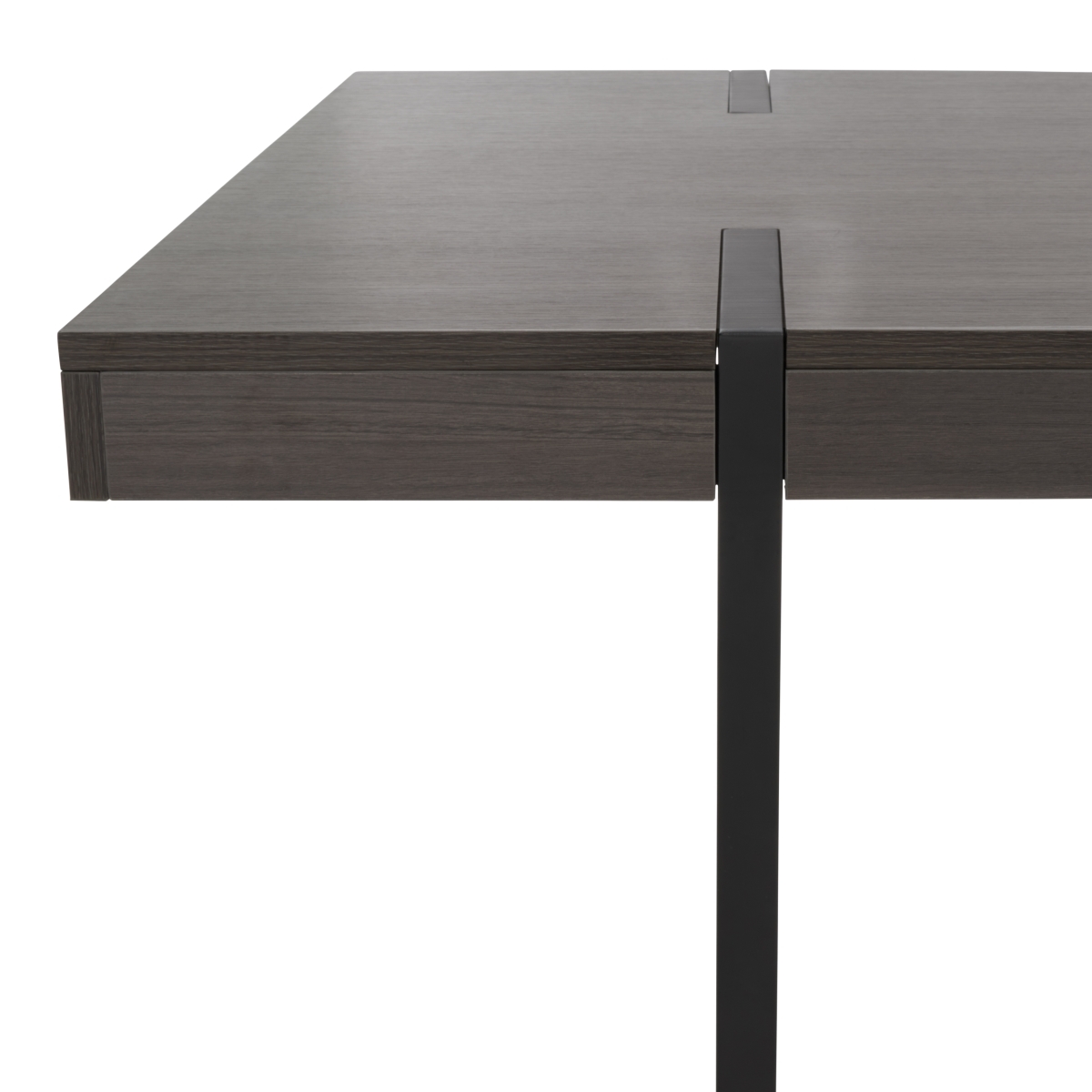 Cael Dining Table - Charcoal / Black - Safavieh - Image 2