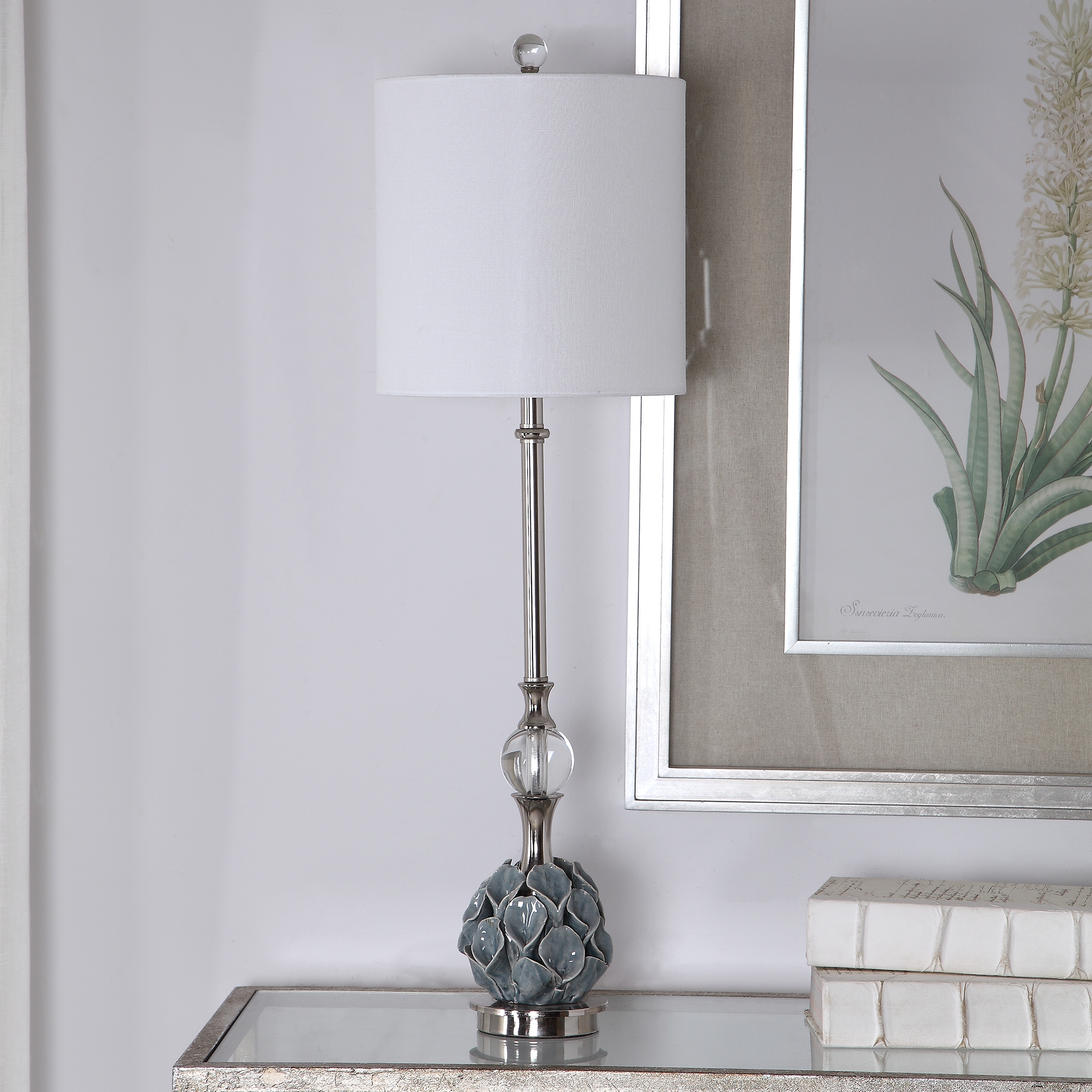 Elody Blue Gray Buffet Lamp - Image 4