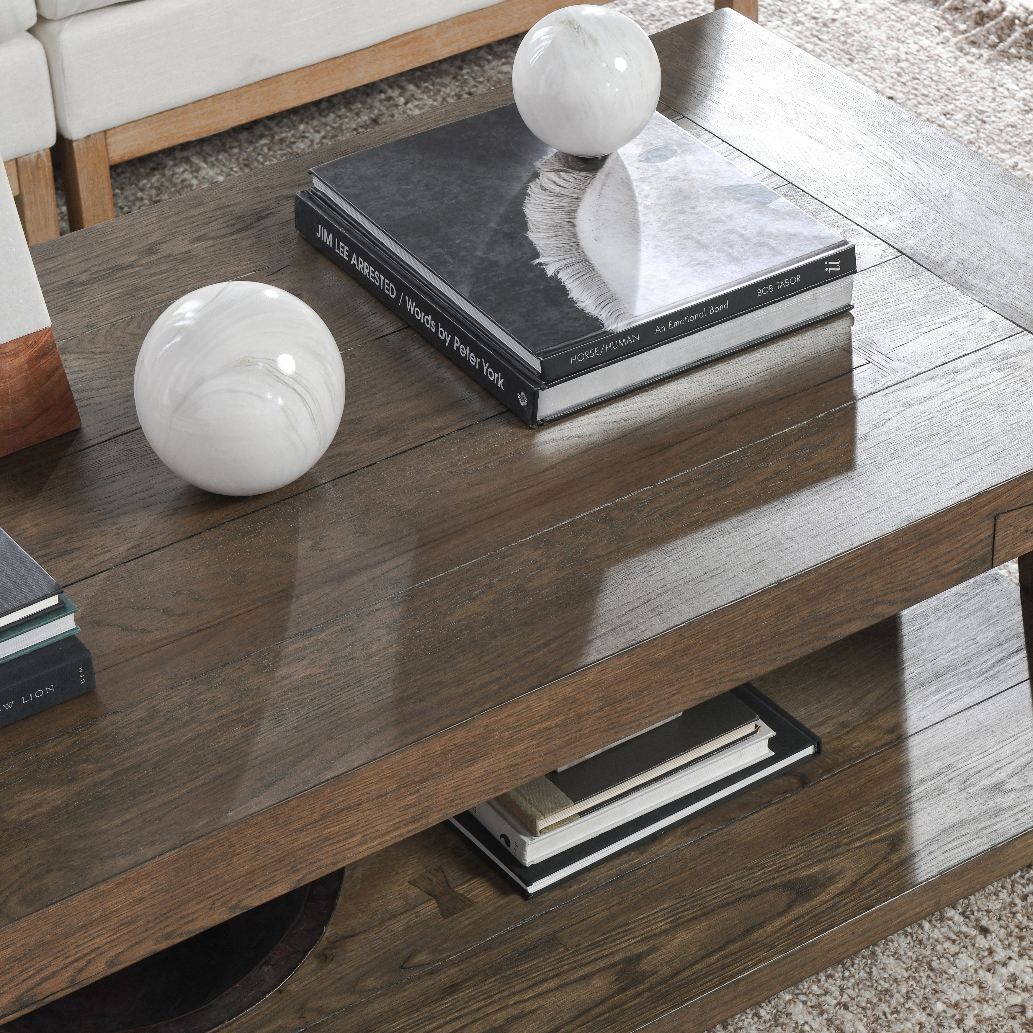 Troy Coffee Table Suede Brown - Image 5