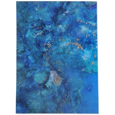 Haddie Abstract Blue Area Rug - Image 0