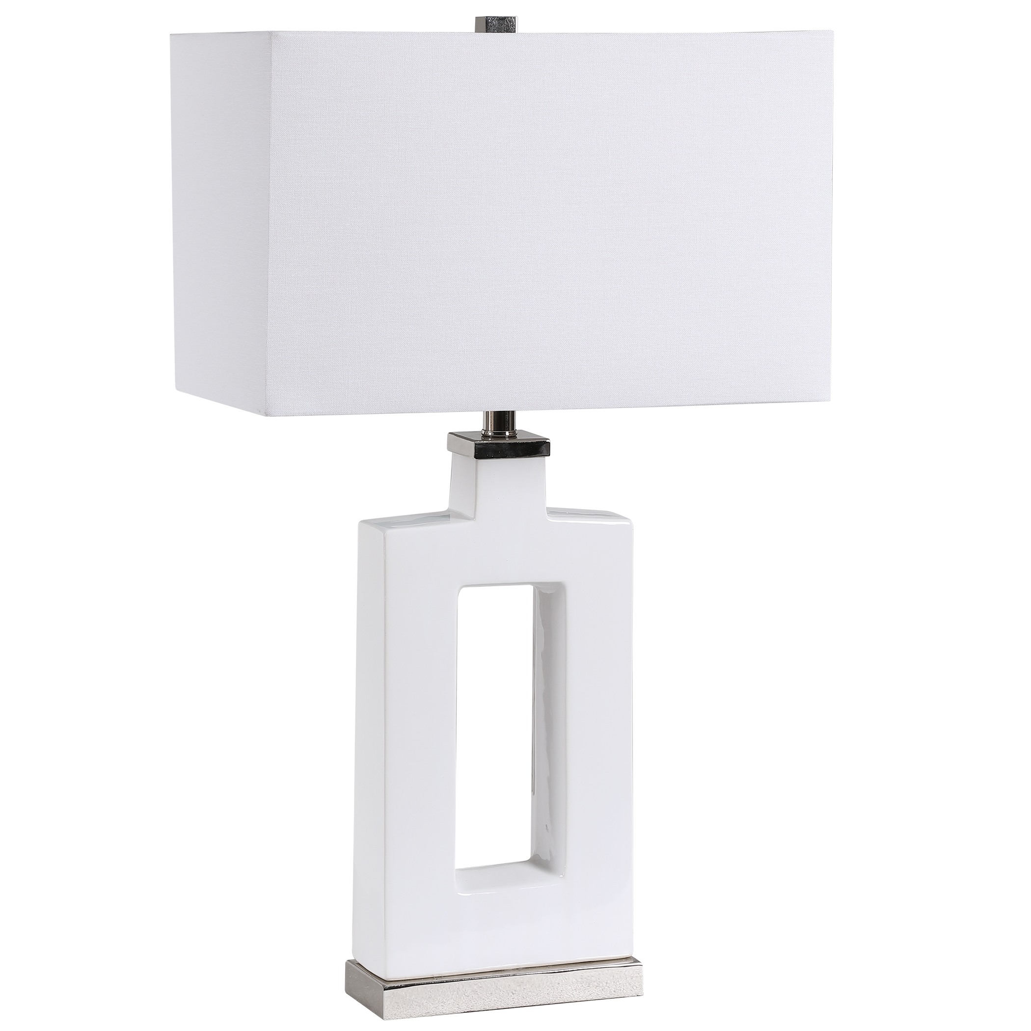 Entry Modern White Table Lamp - Image 0