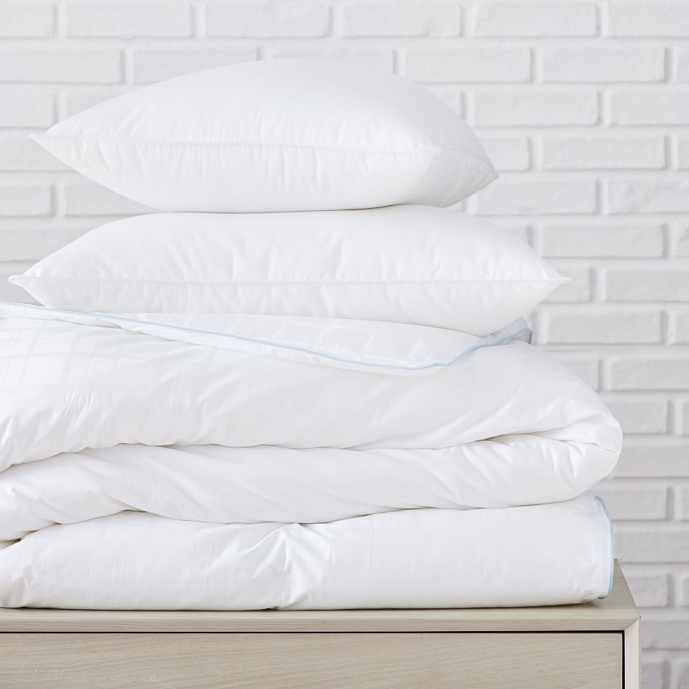 European Down Duvet + Pillow Inserts, Twin/Twin XL Set, All Season/Soft - Image 0