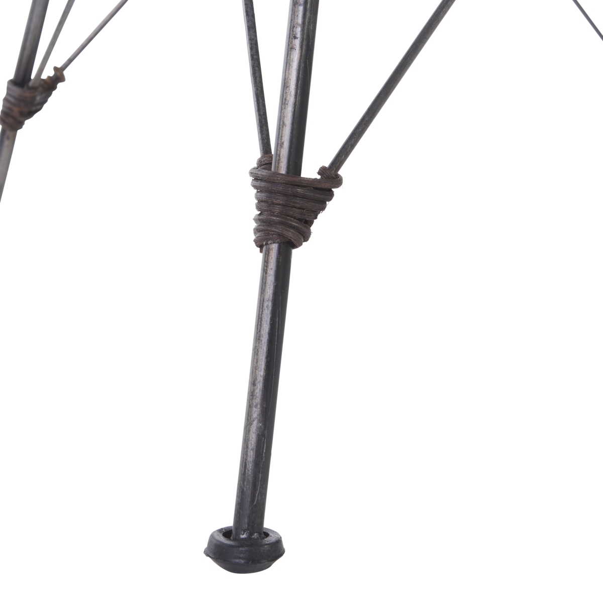 Minerva Weaved Dining Chair - Dark Brown / Black - Image 3