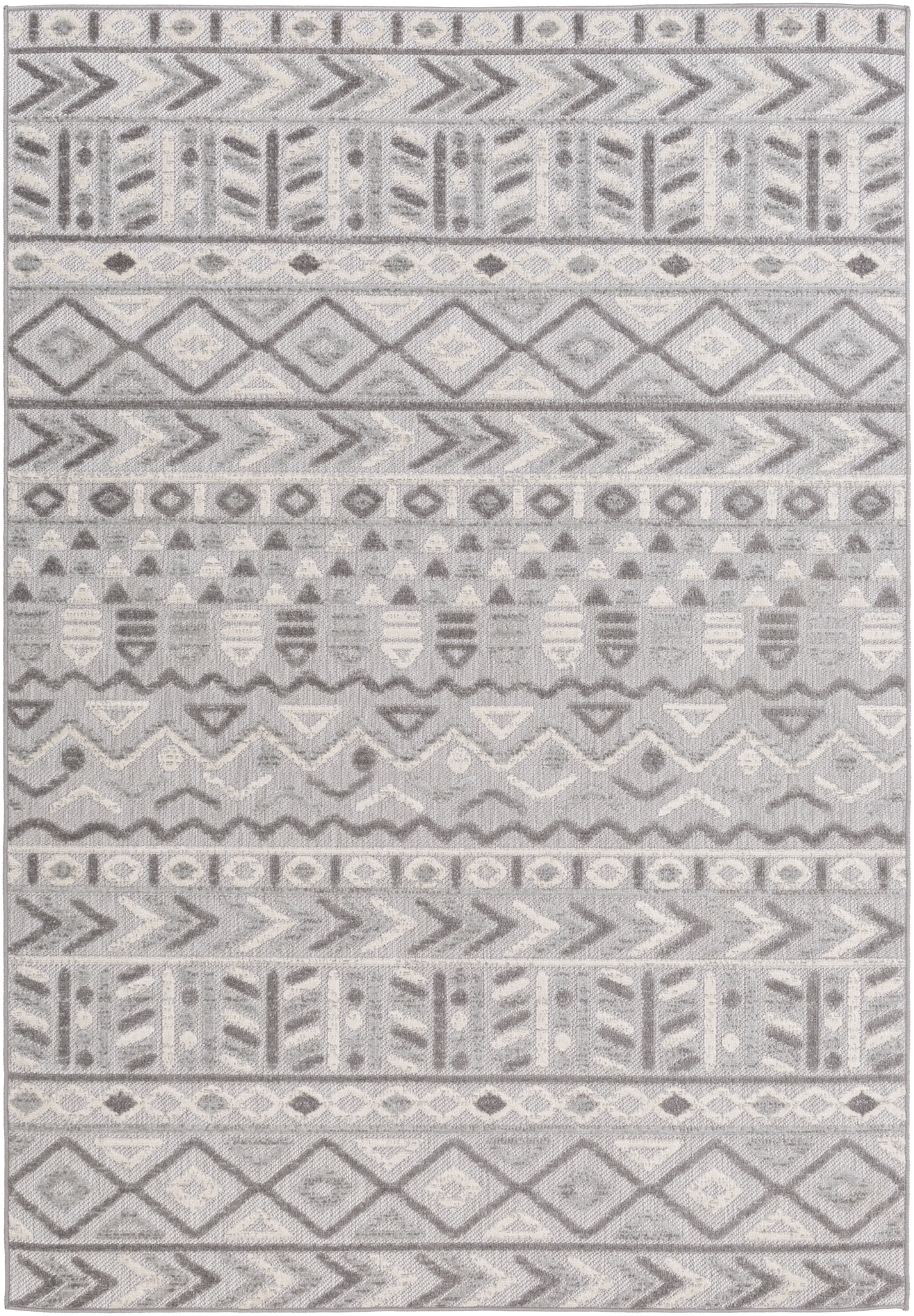 Big Sur Gray Outdoor 2' x 3' Machine Woven Rug - Image 0