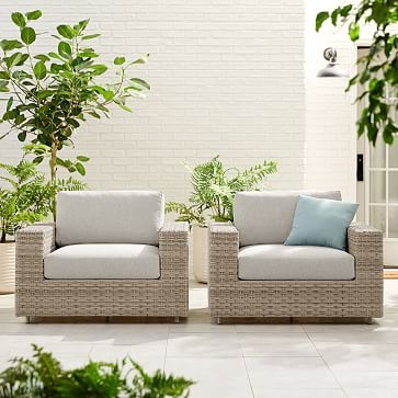 Urban Summer Collection Heather Gray Lounge Chair - Image 1