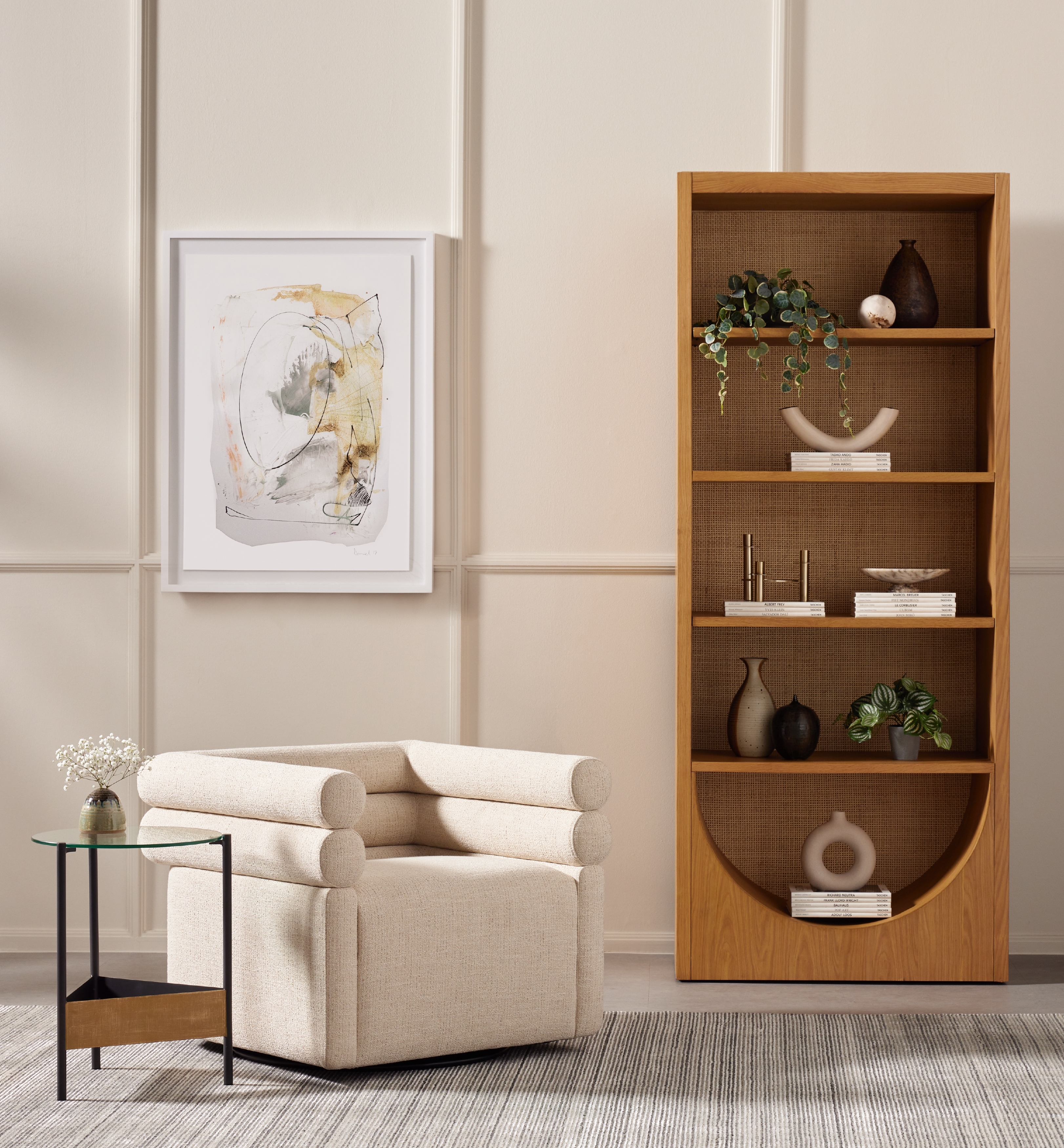 Higgs Bookcase-Honey Oak Veneer - Image 12