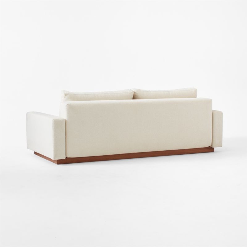 Claremont 87.75" Ivory Boucle Sleeper Sofa - Image 5