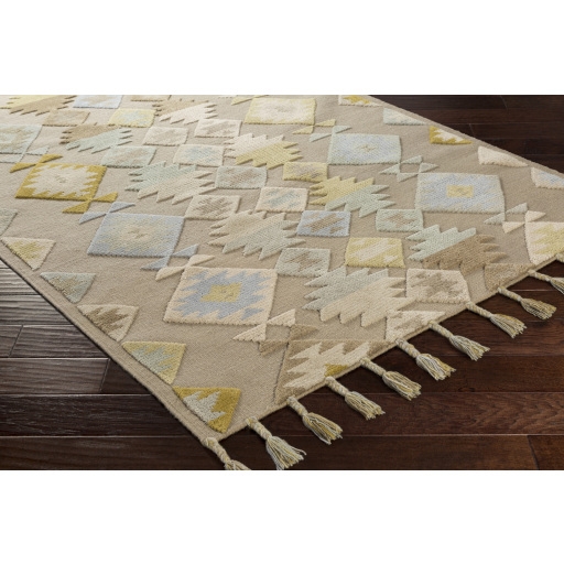 Tallo Beige Indoor 9' x 13' Handmade Rug - Image 1