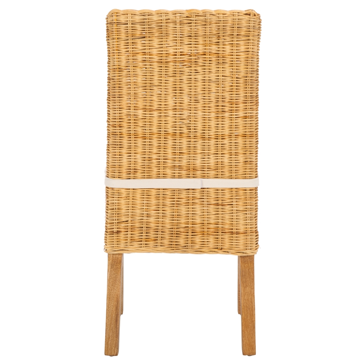 Sanibel Side Chair W/ Cushion - White / Natural - Safavieh - Image 6