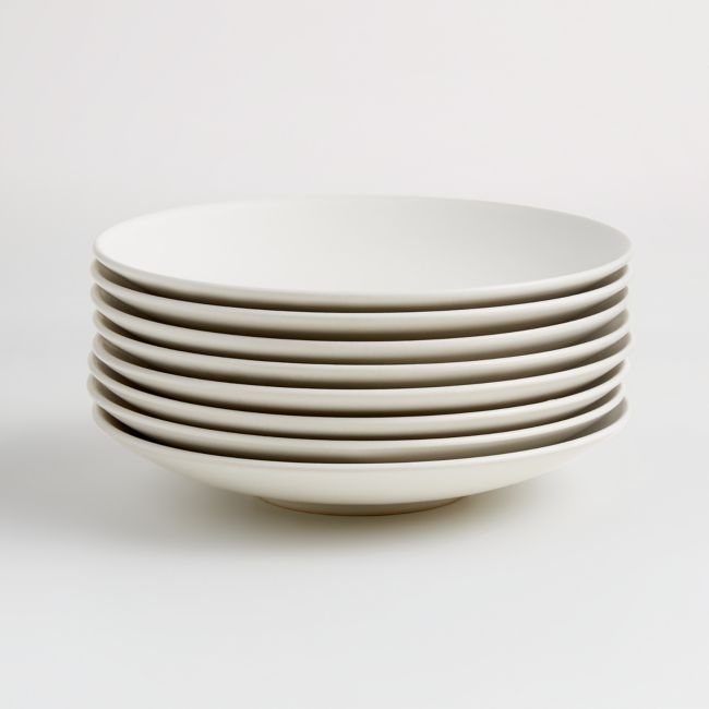 Craft Linen Cream Coupe Salad Plates, Set of 8 - Image 0