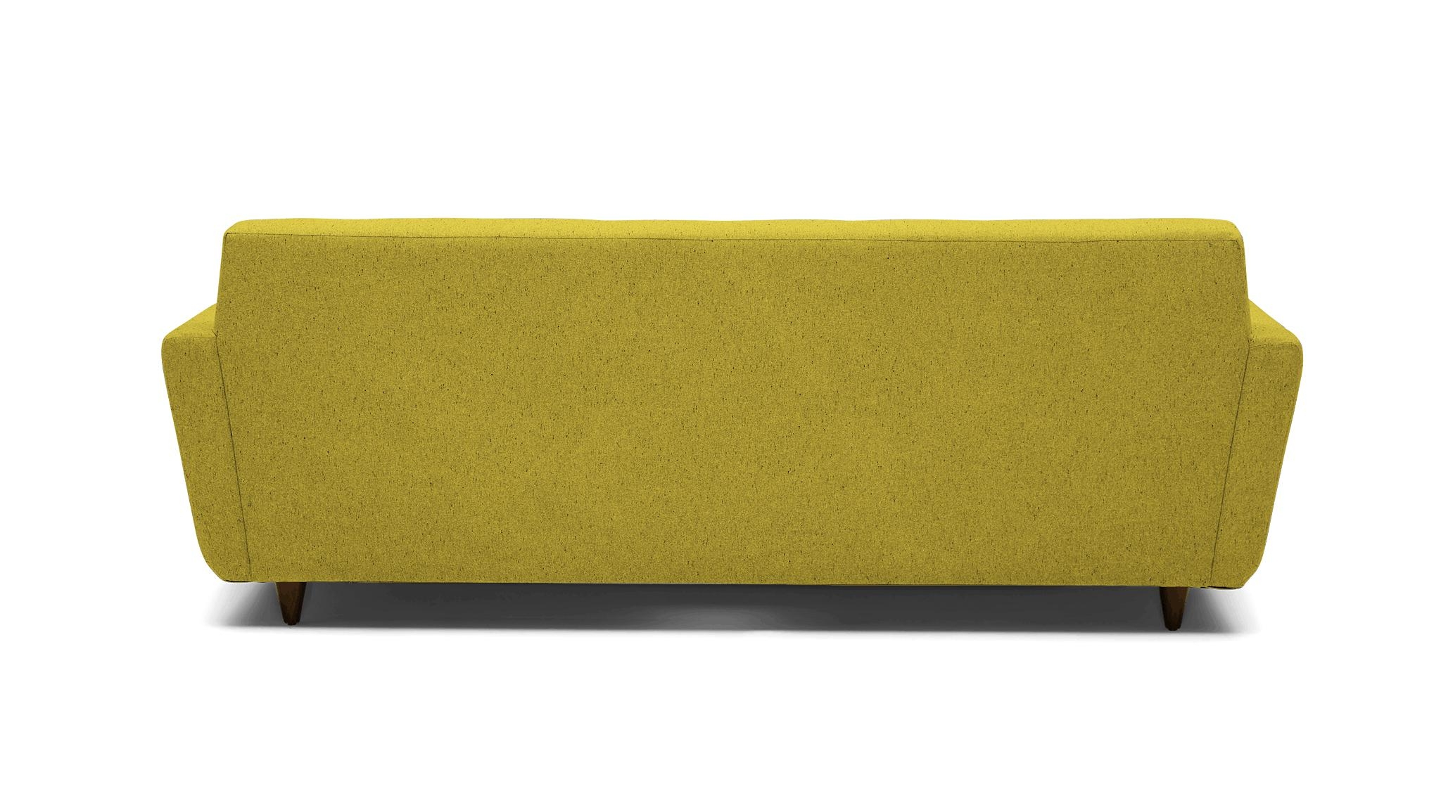 Yellow Hughes Mid Century Modern Sleeper Sofa - Bloke Goldenrod - Mocha - Image 4