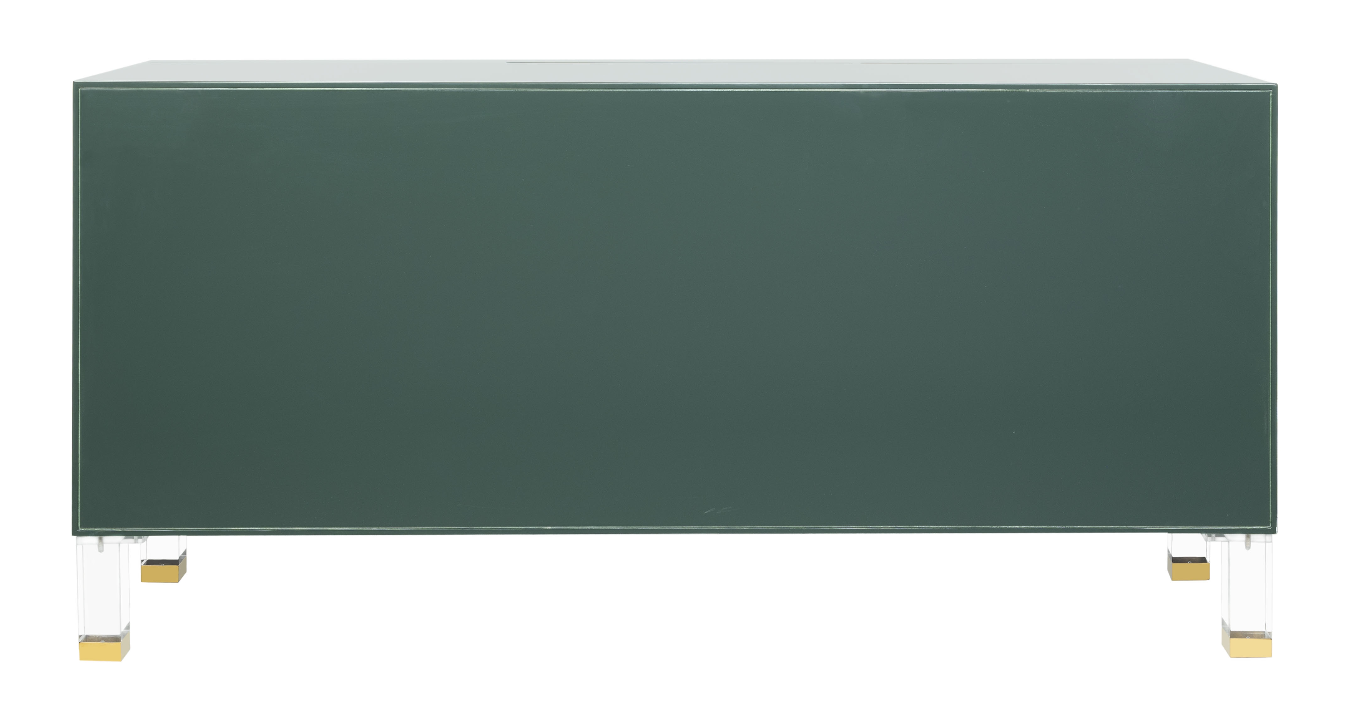 Saturn Wave Acrylic Sideboard - Moss - Safavieh - Image 6