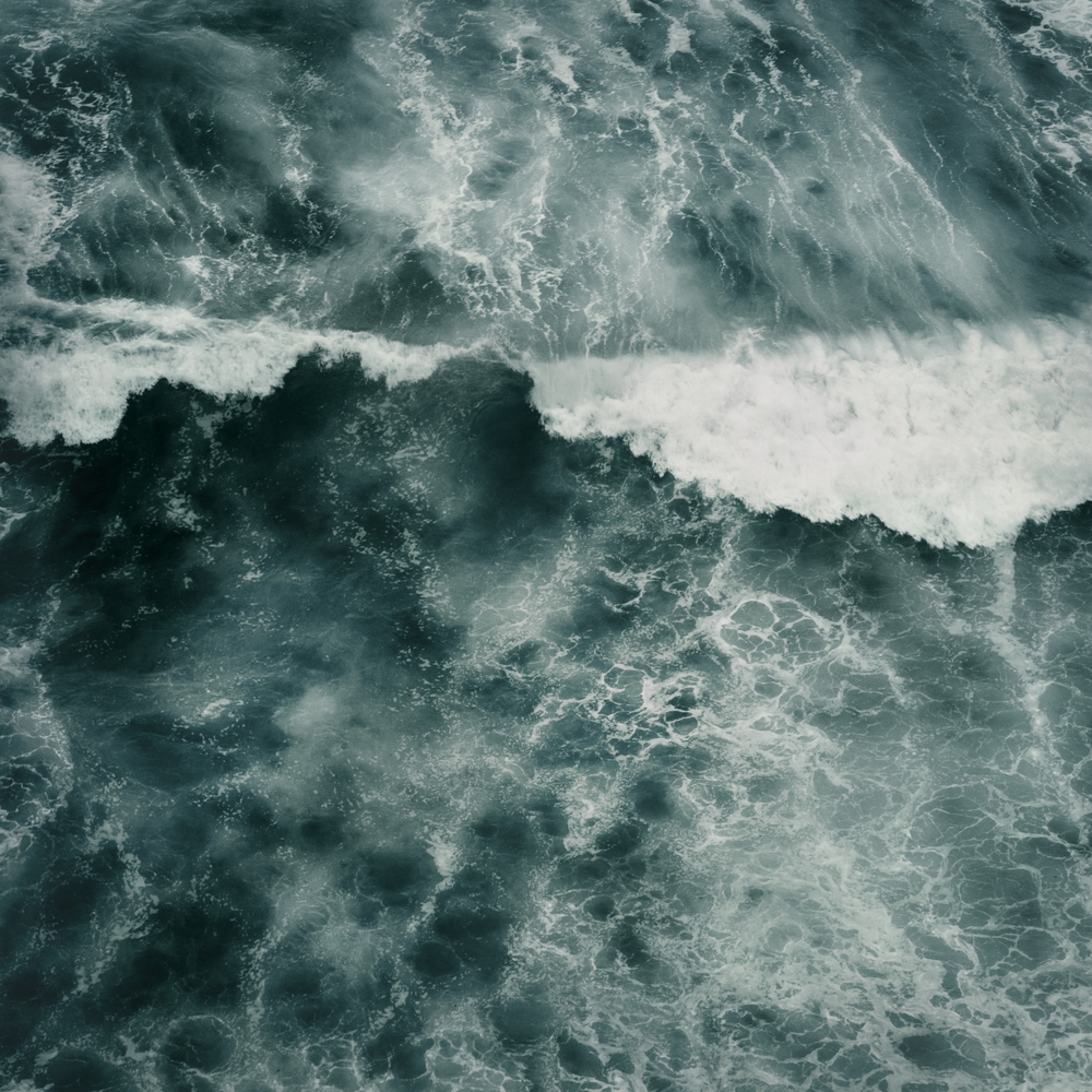 Ocean Wave Framed Art Print by Dorit Fuhg - Conservation Walnut - Large 24" x 36"-26x38 - Image 1