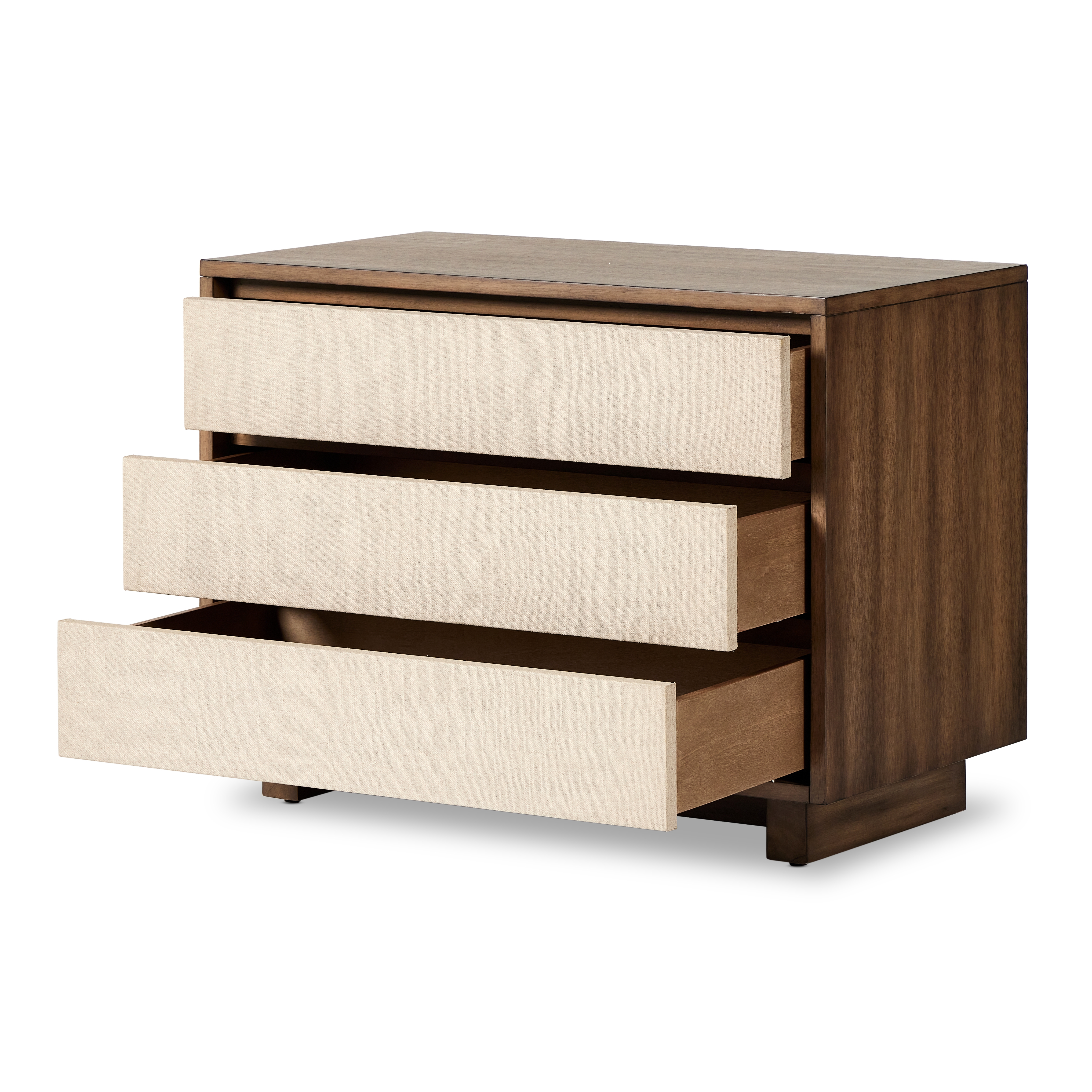 Grove Nightstand-Beige Painted Linen - Image 4