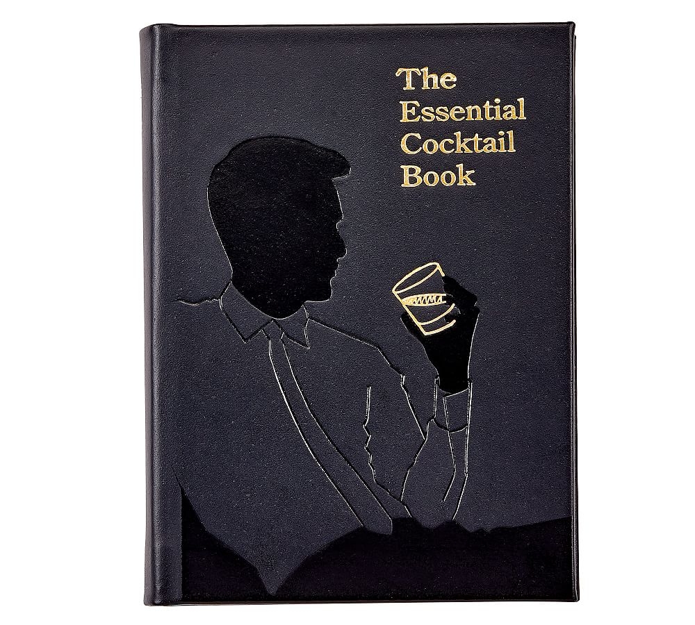 Essential Cocktail Leather Book, Black - Image 0