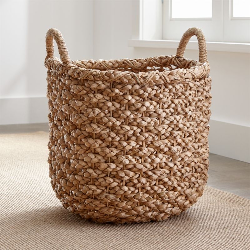 Emlyn Small Woven Blanket Basket - Image 7