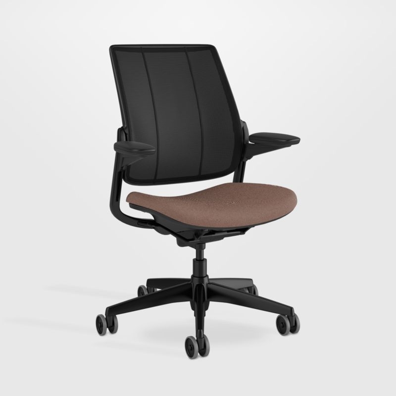 Humanscale ® Smart Ocean Brown Twill Office Chair - Image 1