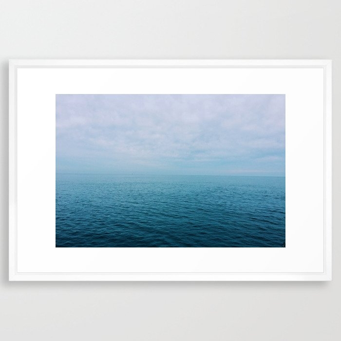 The Endless Sea Framed Art Print by Olivia Joy St.claire - Cozy Home Decor, - Vector White - LARGE (Gallery)-26x38 - Image 0