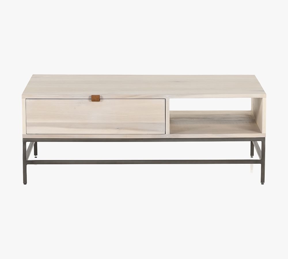 Graham 48" Rectangular Coffee Table, Dove Poplar - Image 0