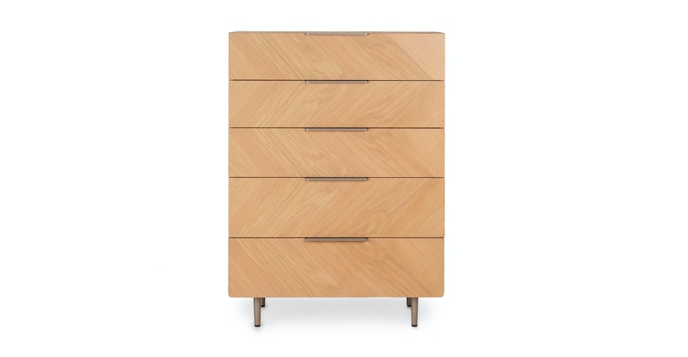 Nera 5-Drawer Chest - Oak - Image 0