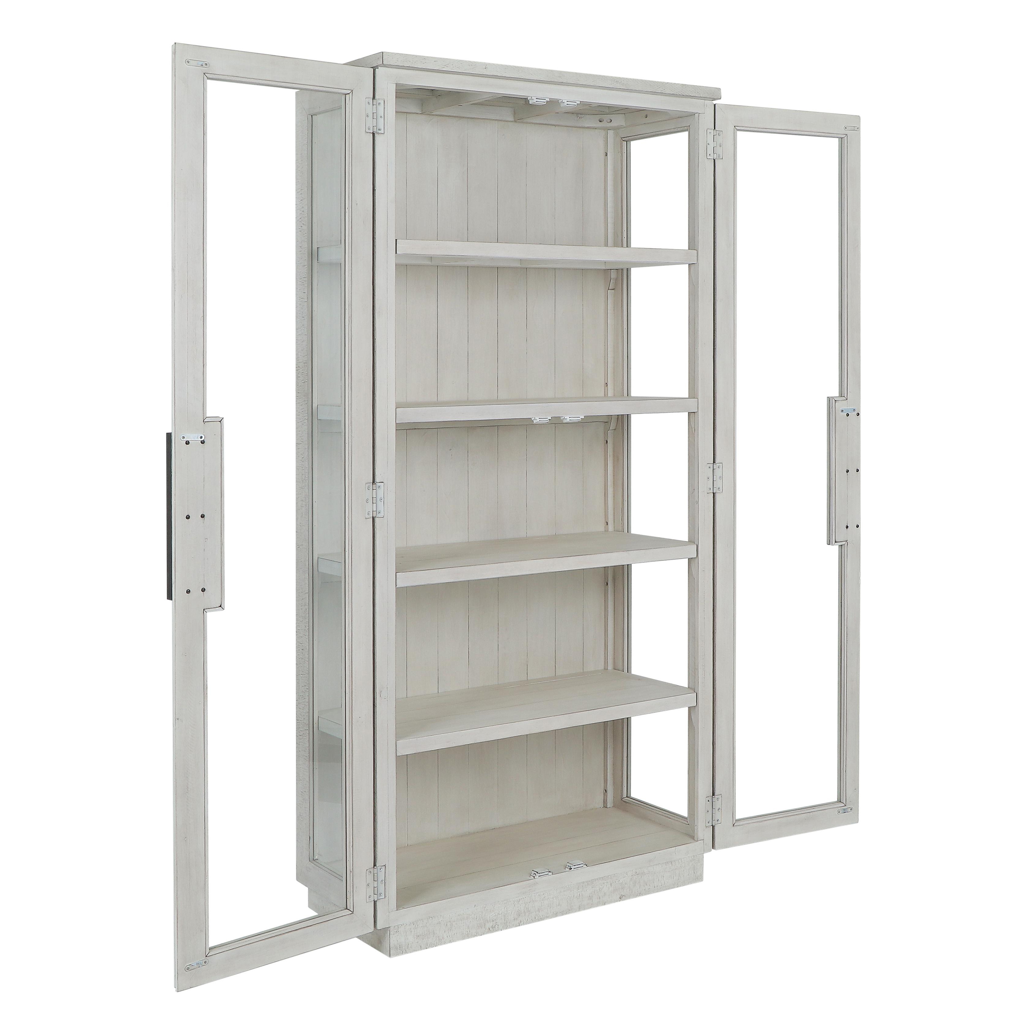 Larson 82" Tall Cabinet White Wash - Image 4