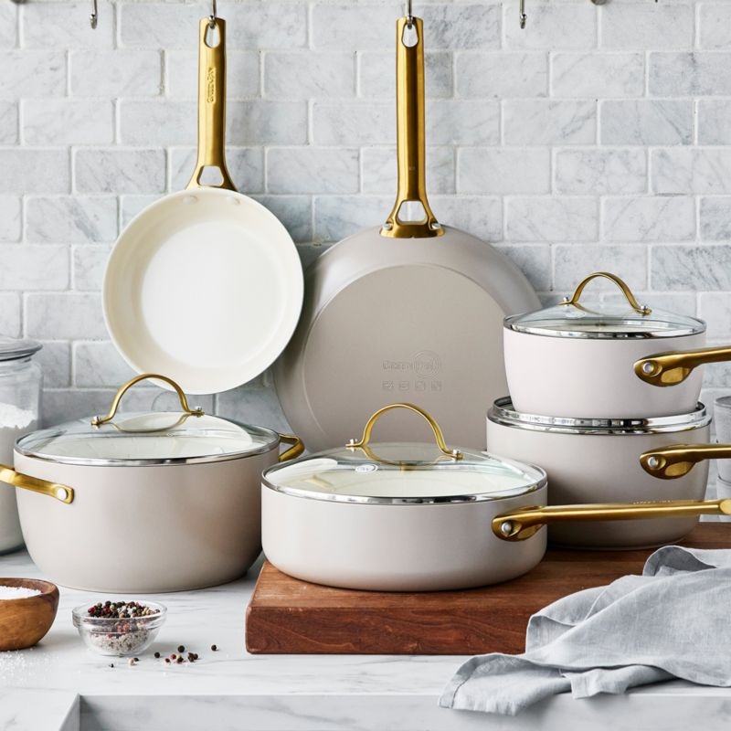 GreenPan ™ Reserve Taupe 10-Piece Ceramic Non-Stick Cookware Set - Image 2