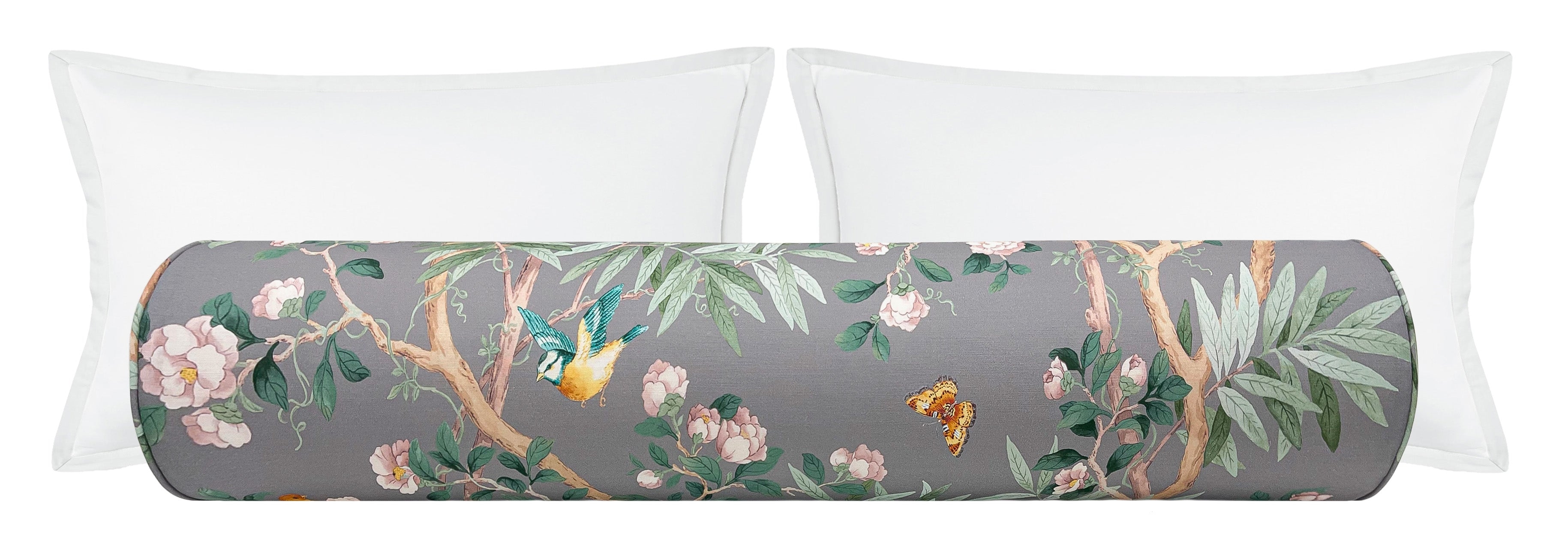 THE BOLSTER :: IMPERIAL GARDEN // GRIS - BY THE YARD - Image 0