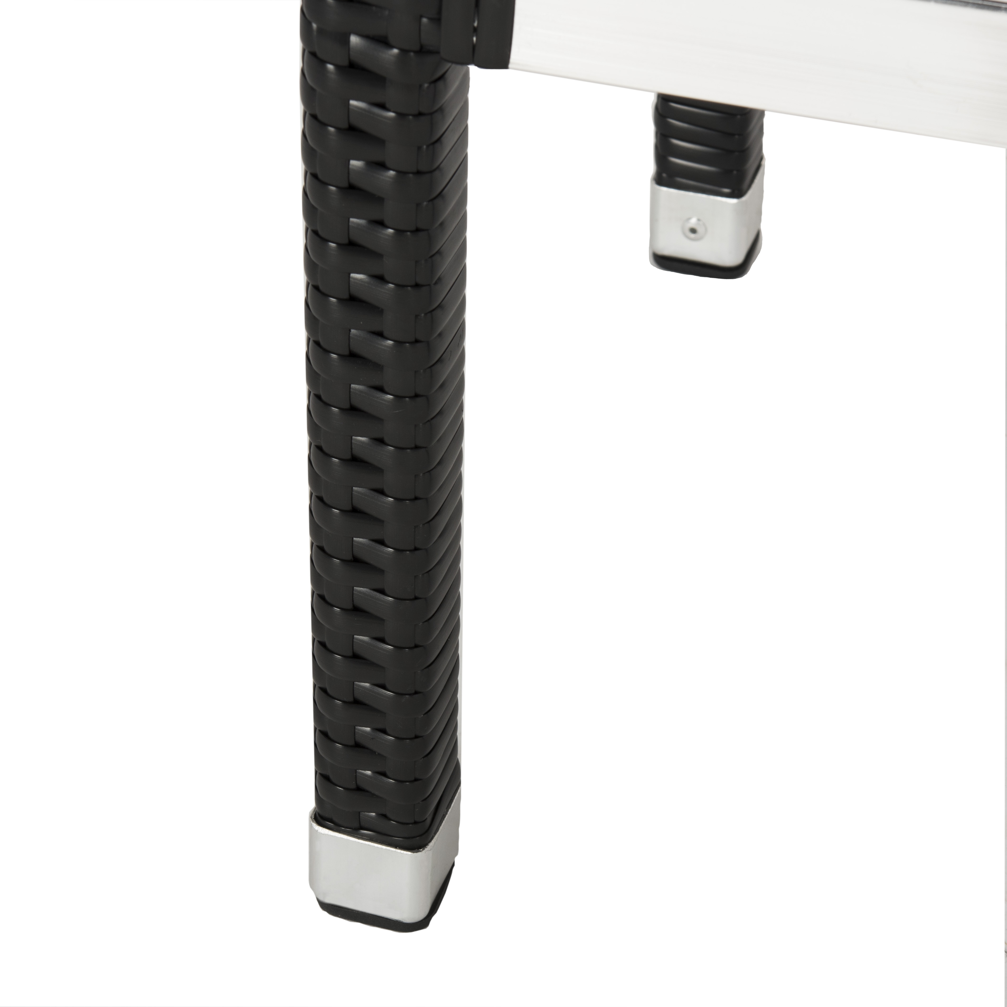 Landry Indoor-Outdoor Bar Stool - Black - Safavieh - Image 6