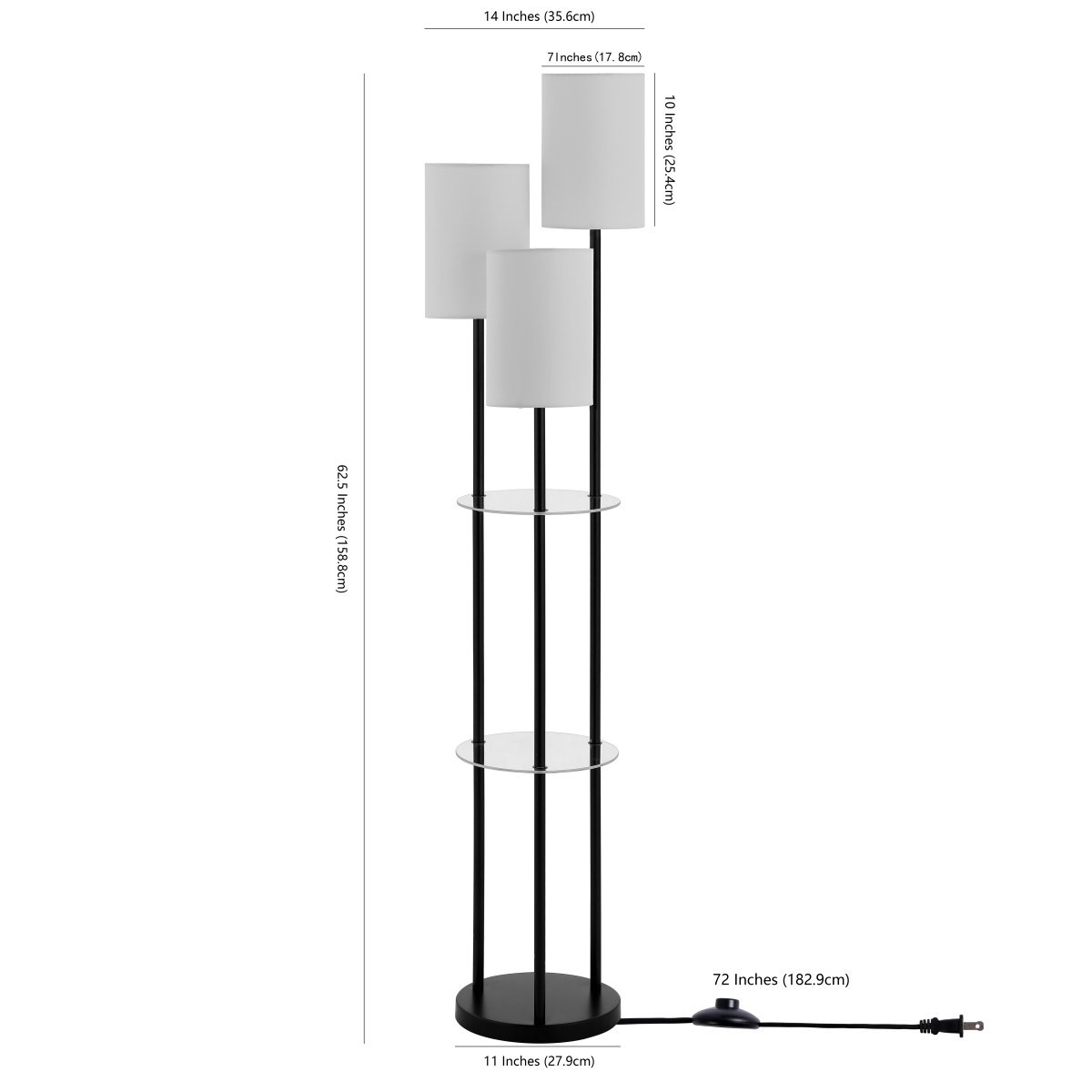 Soren 62.5" Floor Lamp - Black - Image 0