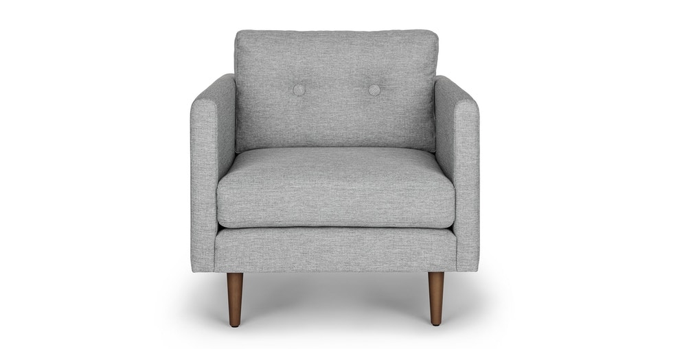 Anton Winter Gray Lounge Chair - Image 0