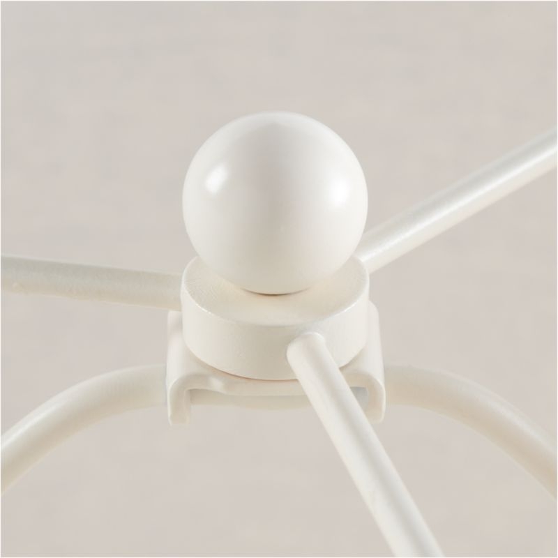 Dot White Ceramic Kids Table Lamp - Image 4